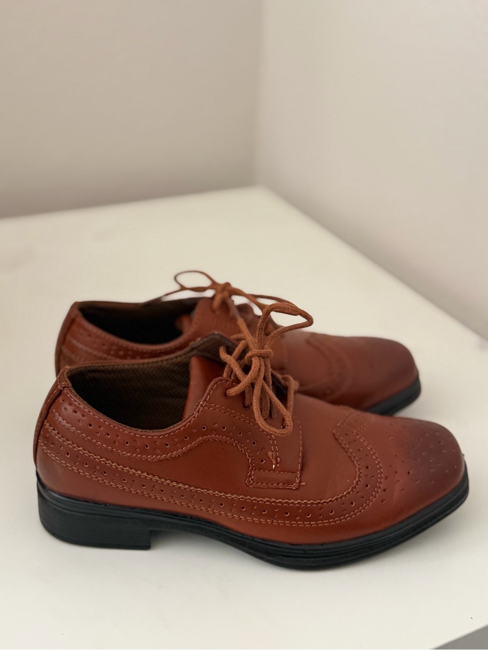 Deer Stags Ace Boys' Wingtip Oxford Shoes